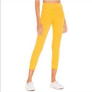 Revolve LOVEWAVE Luka Pant Leggings Yellow Workout Athletic Loungewear NEW
